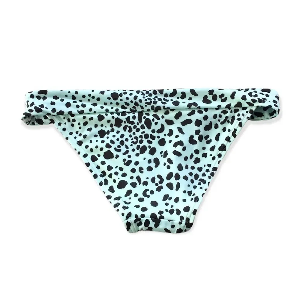 🆕Victoria’s Secret Swim Leopard Print Blue Bikini Bottom